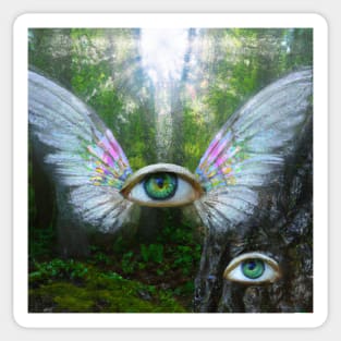 Dreamcore Eye with wings - Angel - Weirdcore dreamcore design Sticker